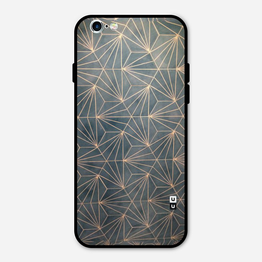 Dotted Lines Pattern Metal Back Case for iPhone 6 6s