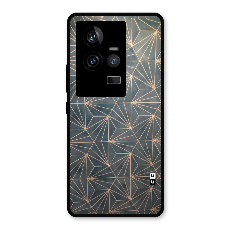 Dotted Lines Pattern Metal Back Case for iQOO 11 5G