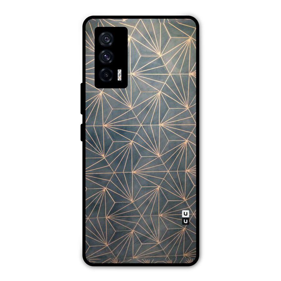 Dotted Lines Pattern Metal Back Case for iQOO 7 5G