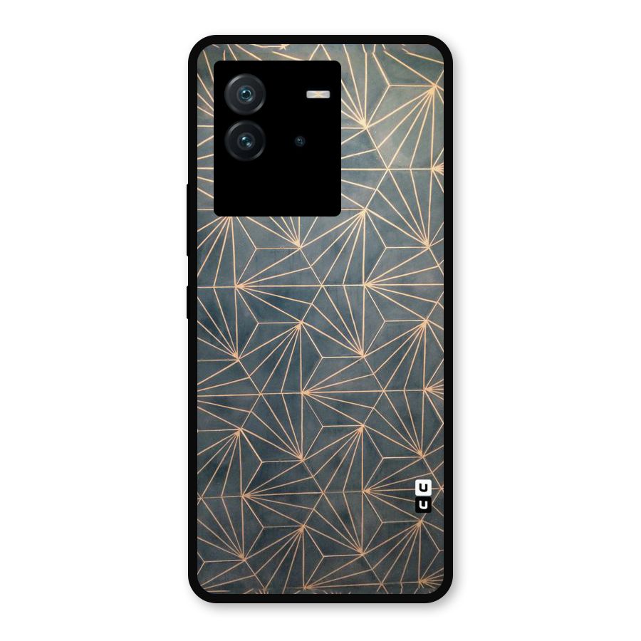 Dotted Lines Pattern Metal Back Case for iQOO Neo 6 5G