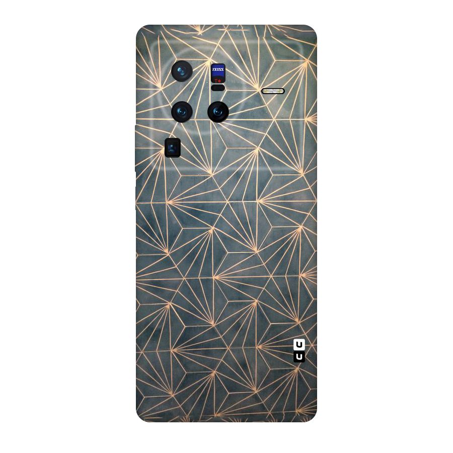 Dotted Lines Pattern Original Polycarbonate Back Case for Vivo X80