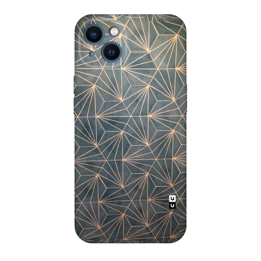 Dotted Lines Pattern Original Polycarbonate Back Case for iPhone 13