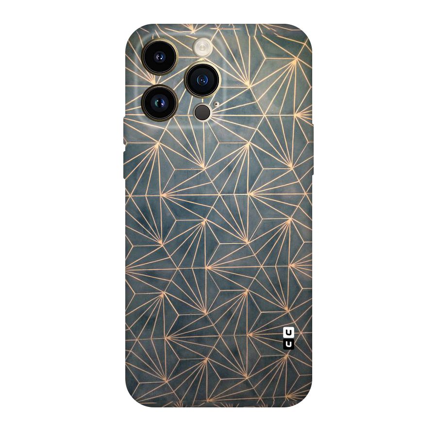 Dotted Lines Pattern Original Polycarbonate Back Case for iPhone 14 Pro Max