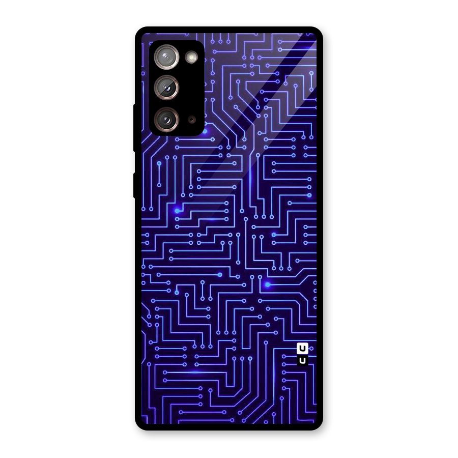 Dotting Lines Glass Back Case for Galaxy Note 20
