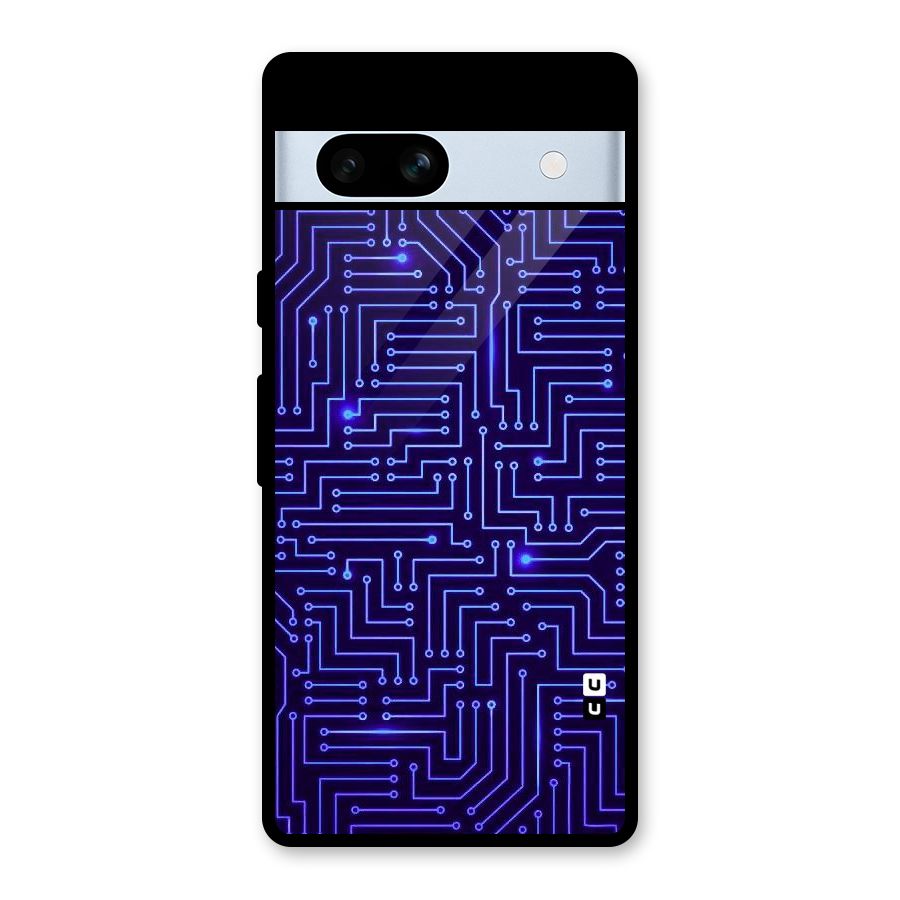 Dotting Lines Glass Back Case for Google Pixel 7a