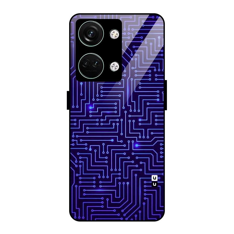 Dotting Lines Glass Back Case for Oneplus Nord 3