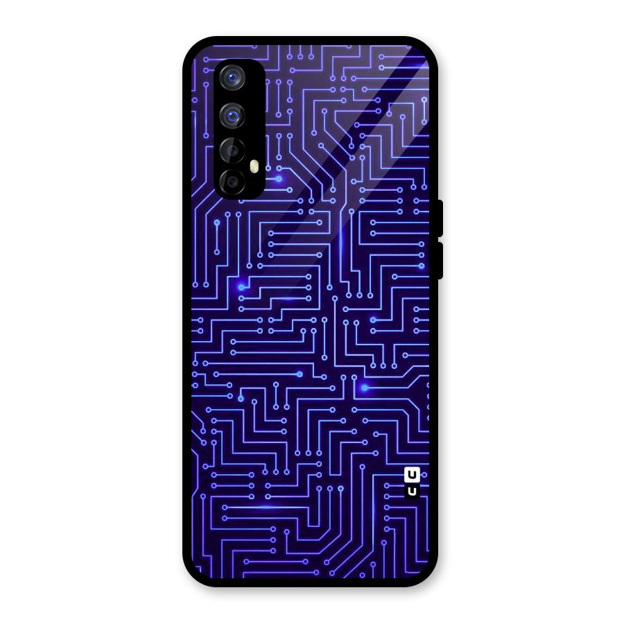 Dotting Lines Glass Back Case for Realme 7