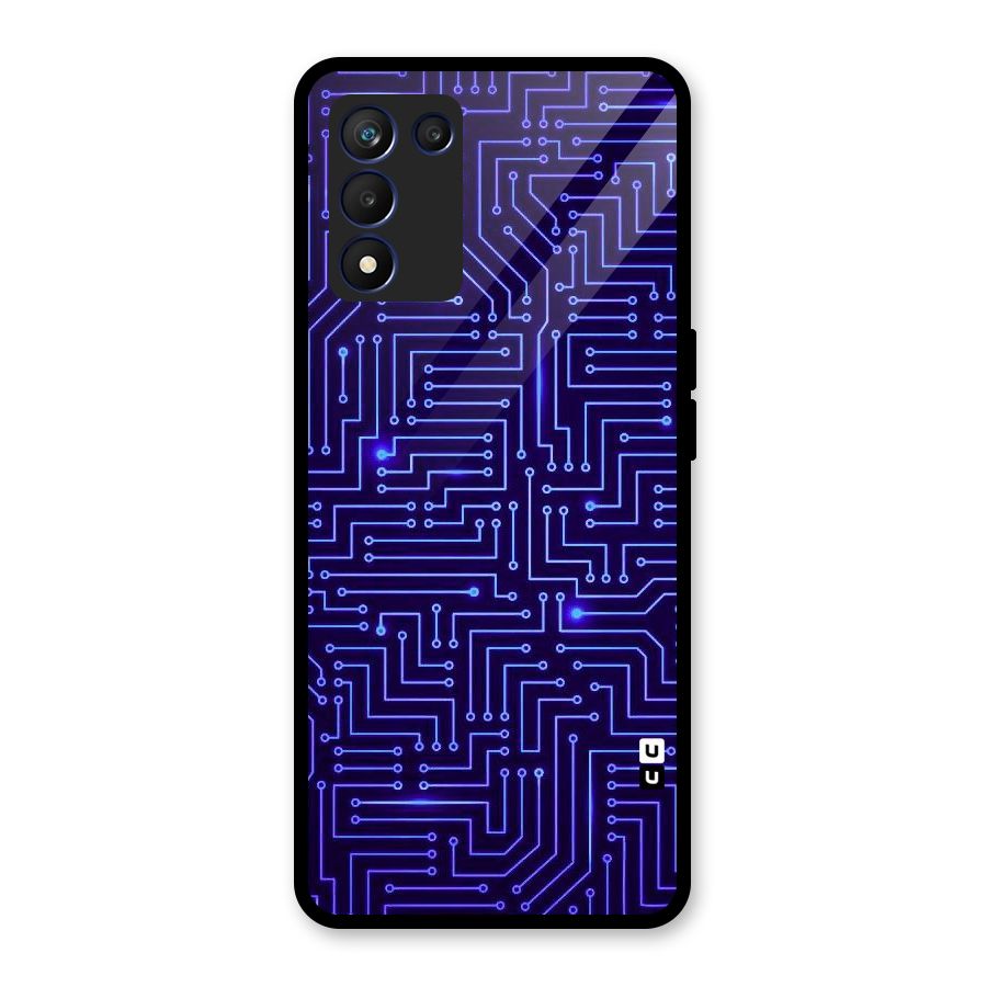 Dotting Lines Glass Back Case for Realme 9 5G Speed