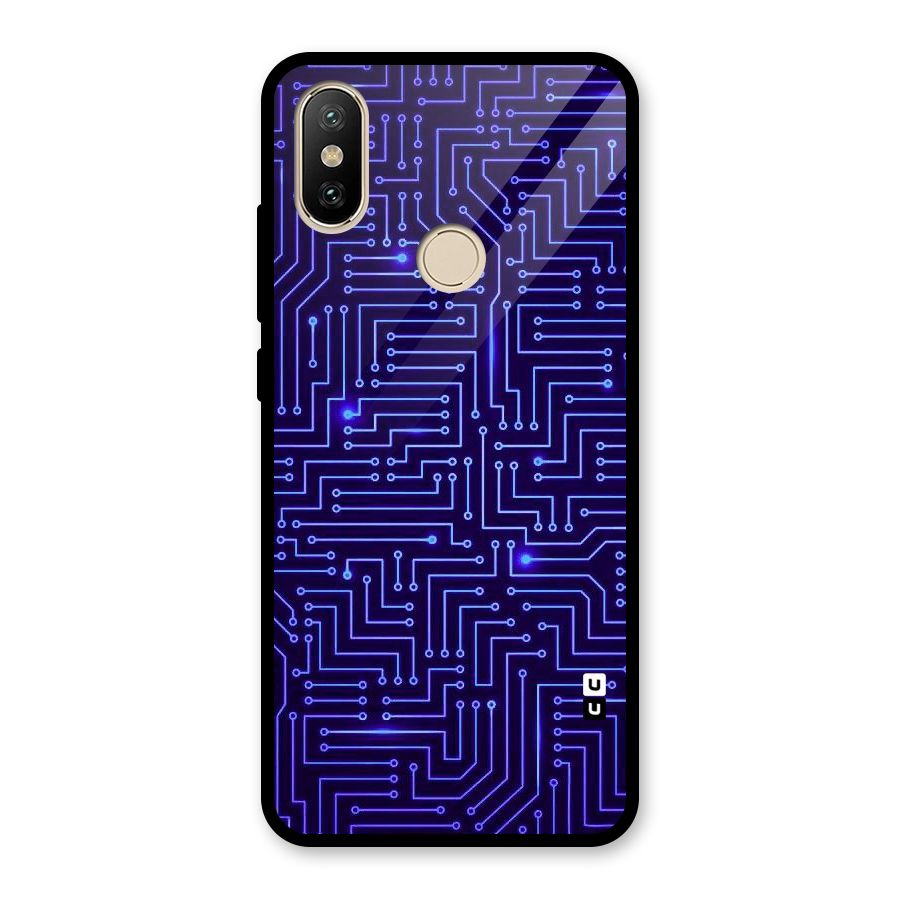 Dotting Lines Glass Back Case for Redmi A2