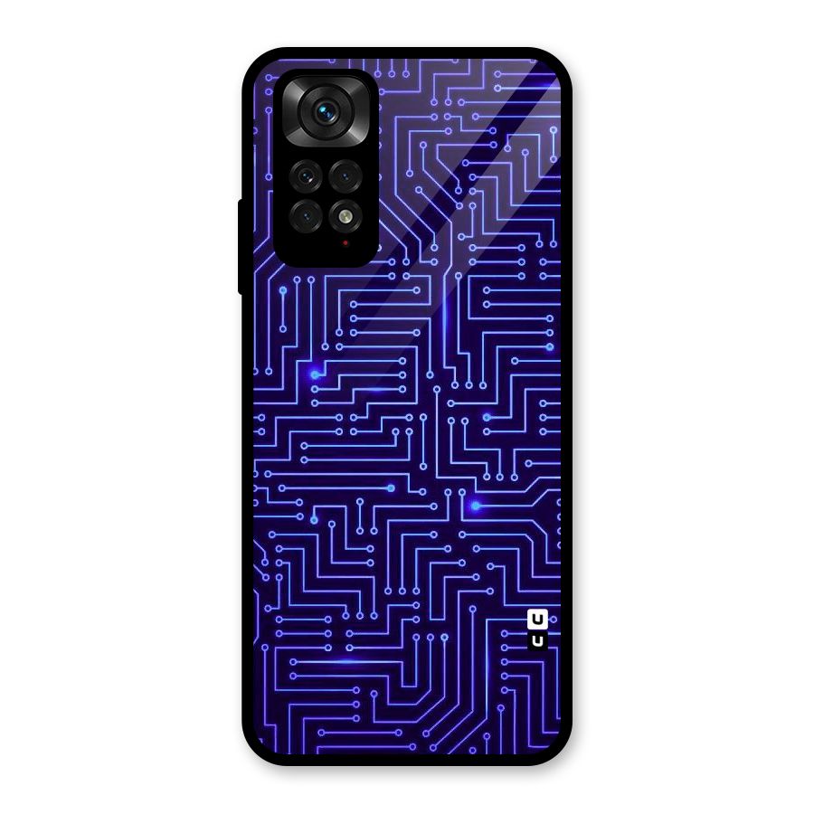 Dotting Lines Glass Back Case for Redmi Note 11S
