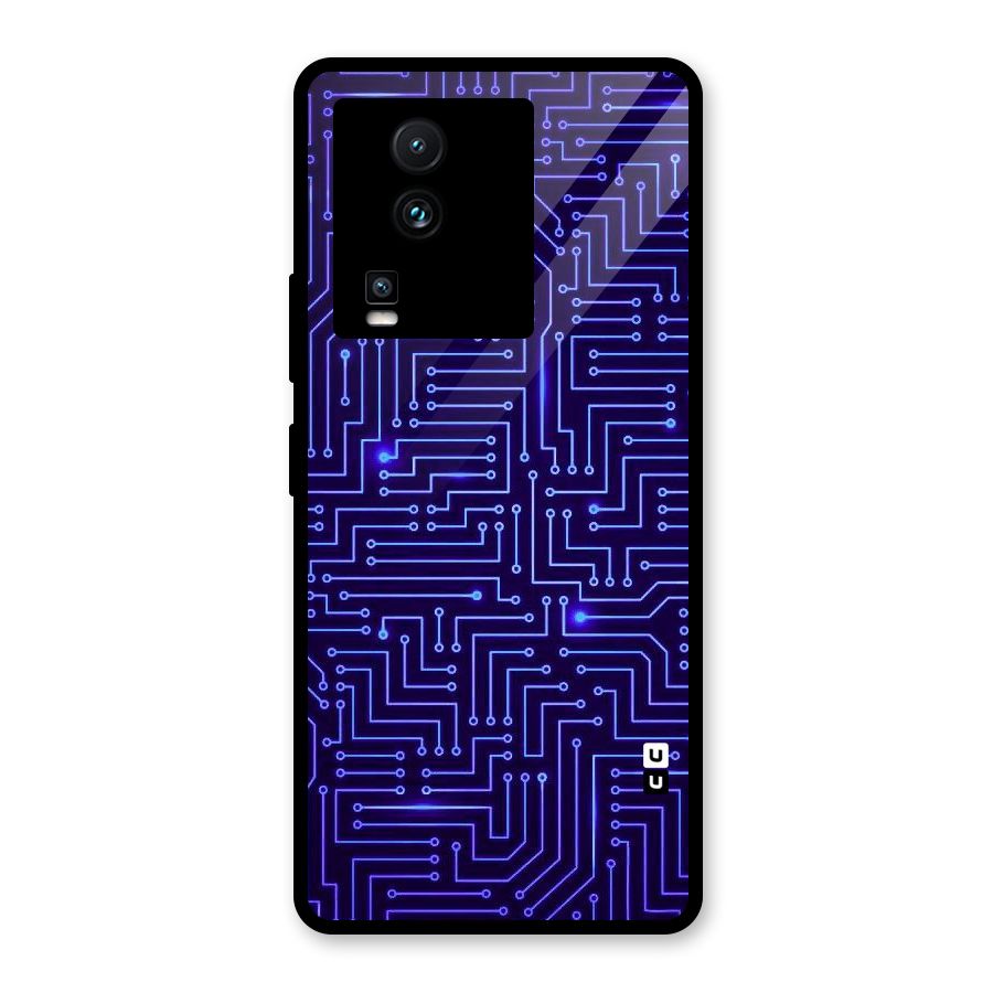Dotting Lines Glass Back Case for Vivo iQOO Neo 7