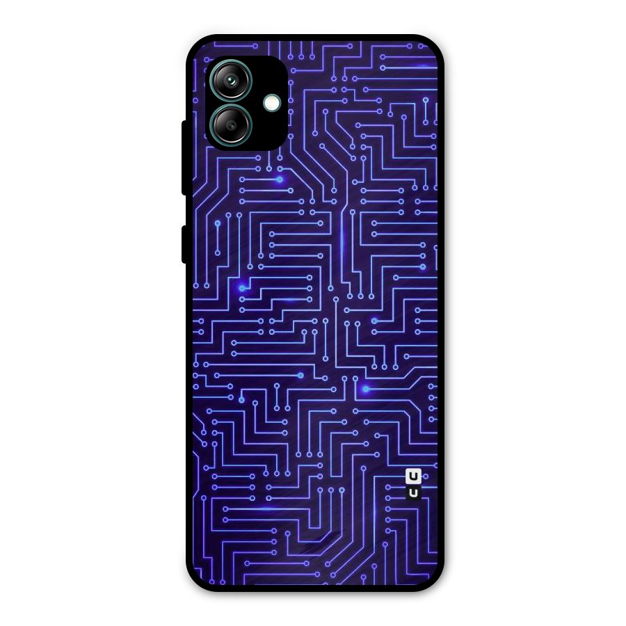 Dotting Lines Metal Back Case for Galaxy A04