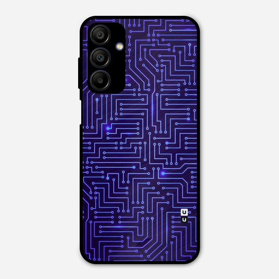 Dotting Lines Metal Back Case for Galaxy A15 5G