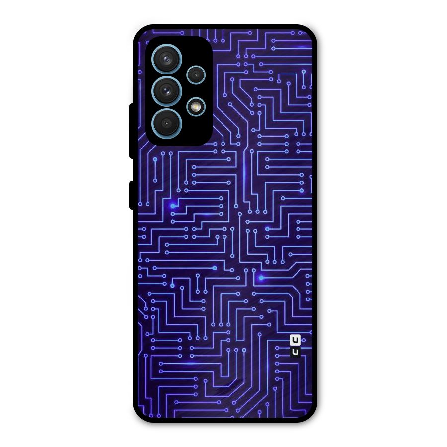 Dotting Lines Metal Back Case for Galaxy A32