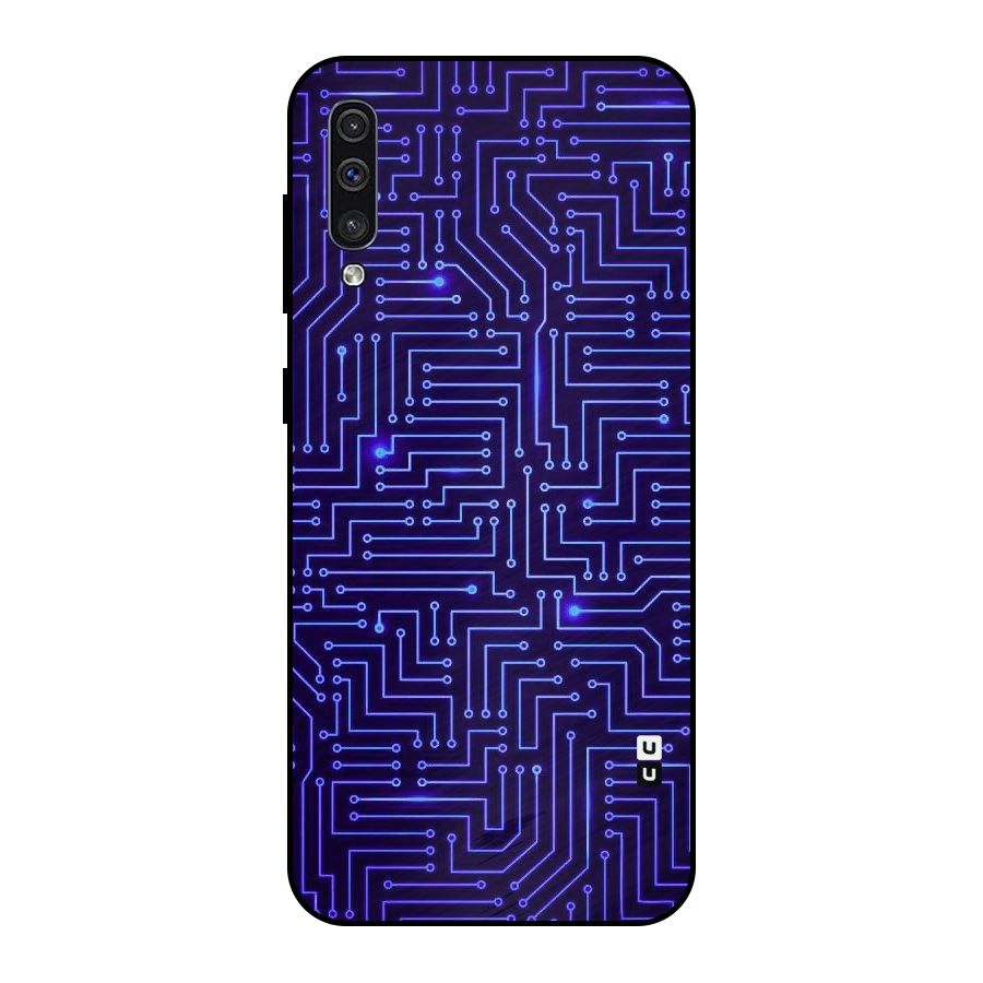Dotting Lines Metal Back Case for Galaxy A50