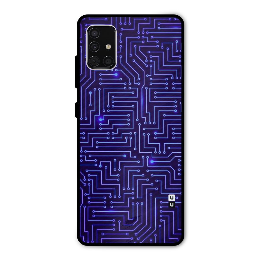 Dotting Lines Metal Back Case for Galaxy A51