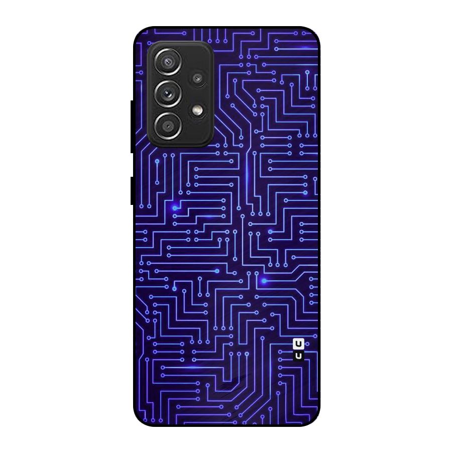 Dotting Lines Metal Back Case for Galaxy A52s 5G