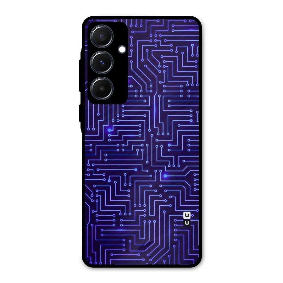 Dotting Lines Metal Back Case for Galaxy A55
