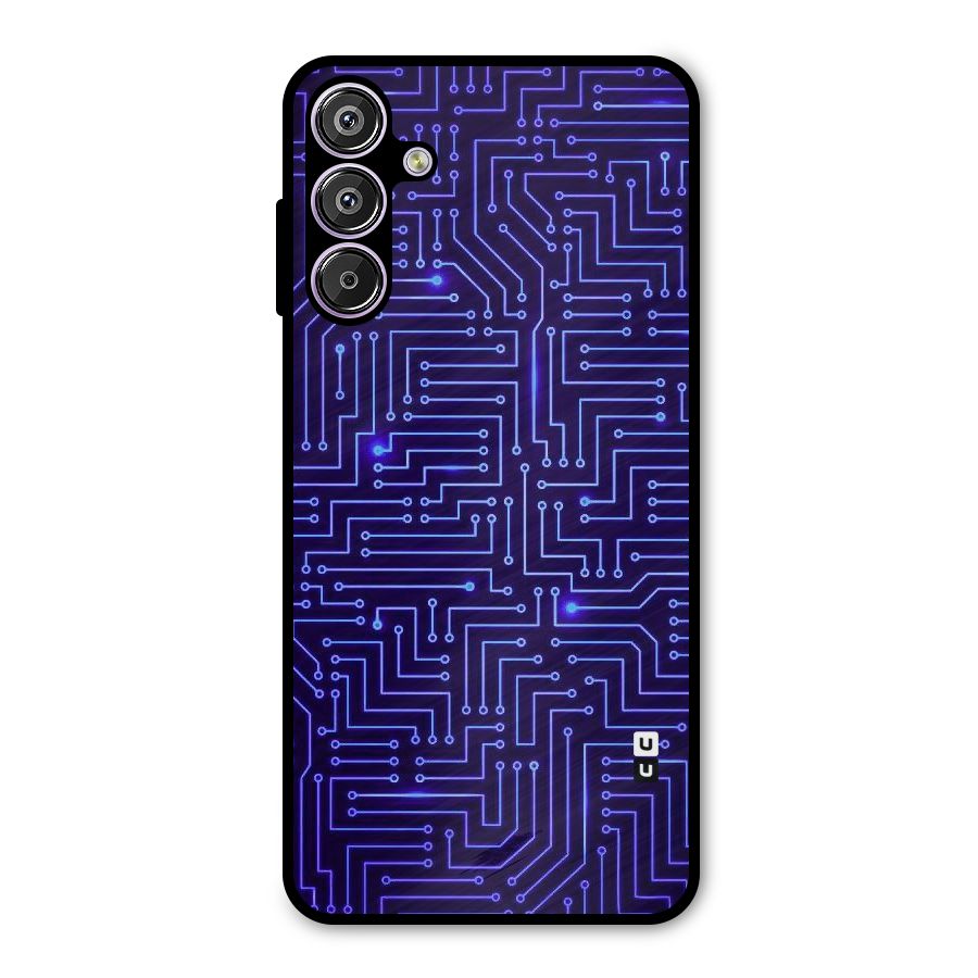 Dotting Lines Metal Back Case for Galaxy F15