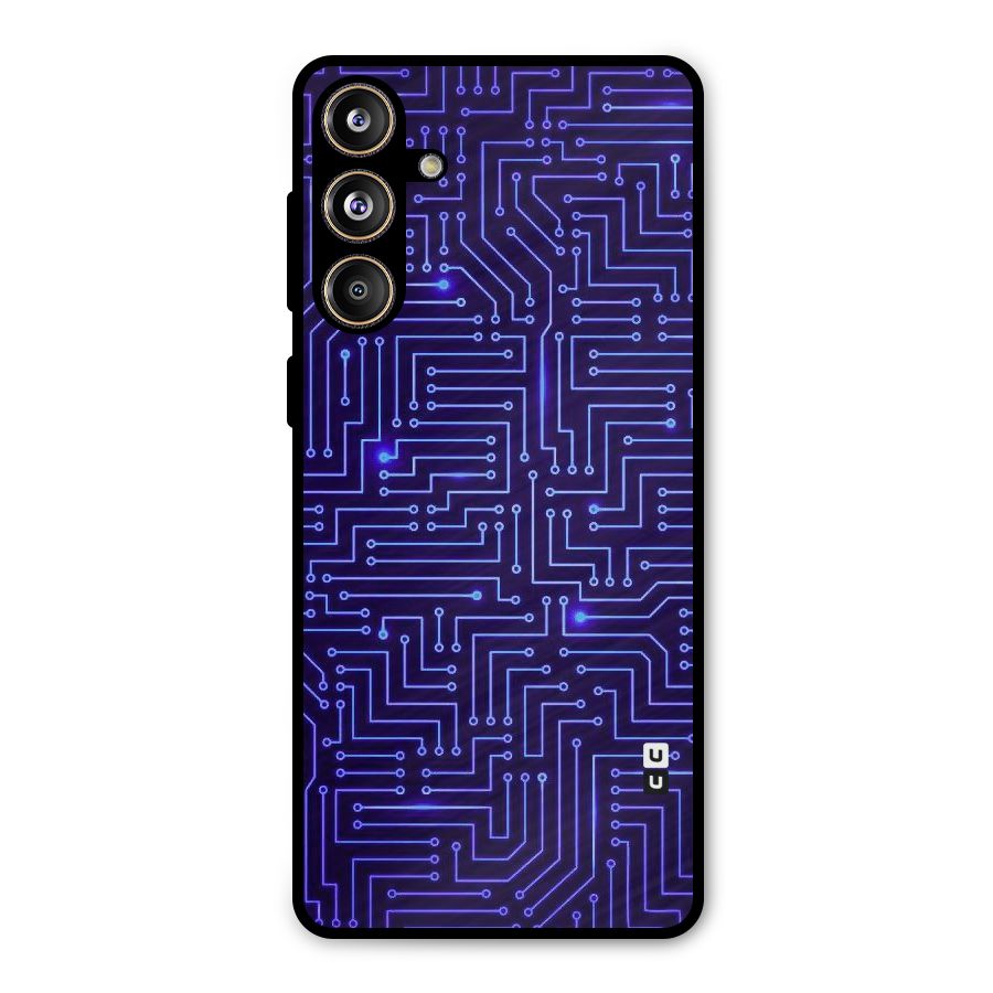 Dotting Lines Metal Back Case for Galaxy F55