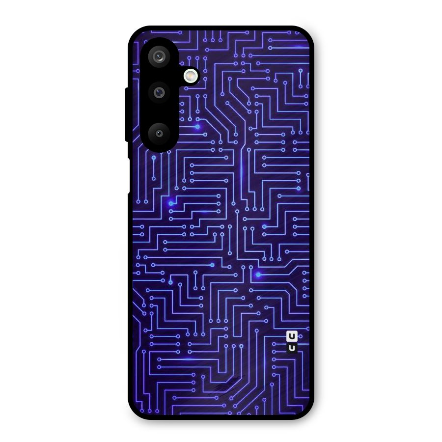 Dotting Lines Metal Back Case for Galaxy M16