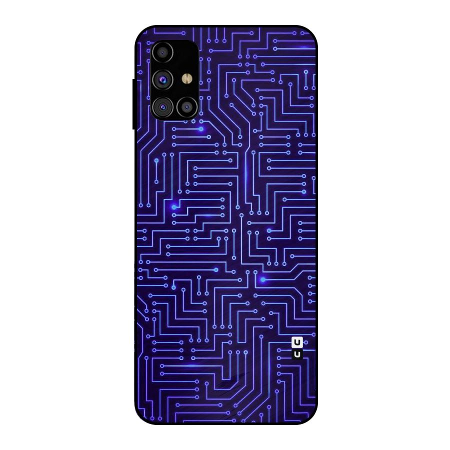 Dotting Lines Metal Back Case for Galaxy M31s