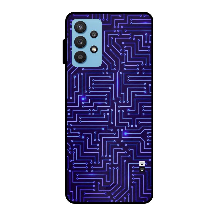 Dotting Lines Metal Back Case for Galaxy M32 5G