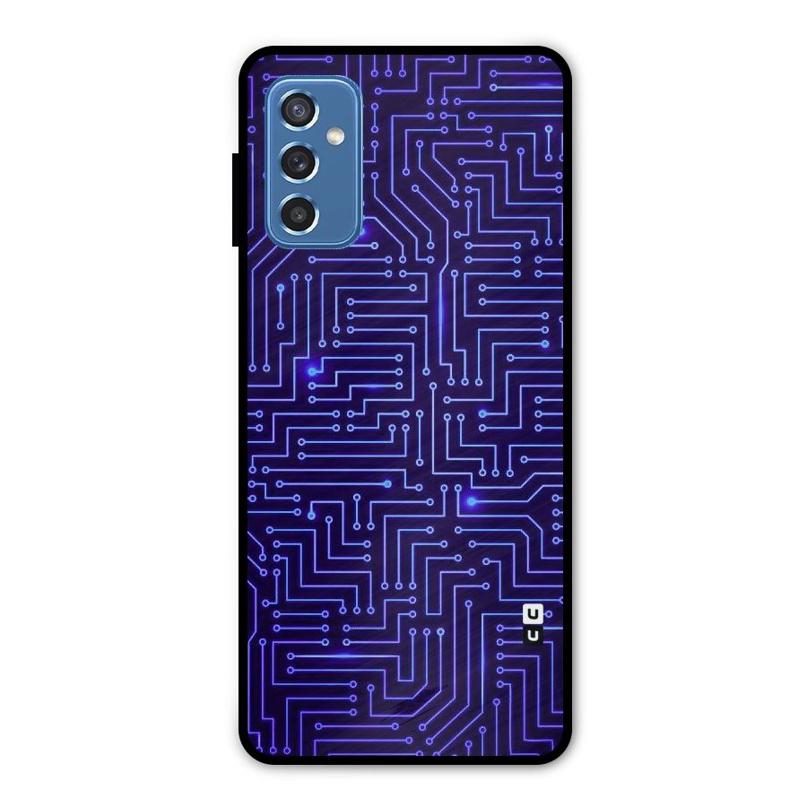 Dotting Lines Metal Back Case for Galaxy M52 5G
