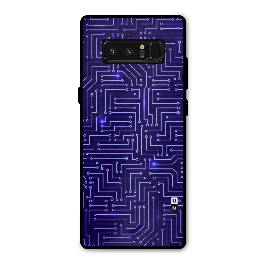 Dotting Lines Metal Back Case for Galaxy Note 8