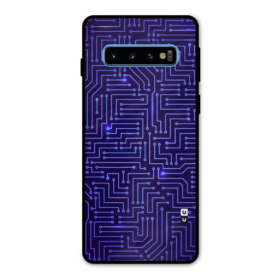 Dotting Lines Metal Back Case for Galaxy S10