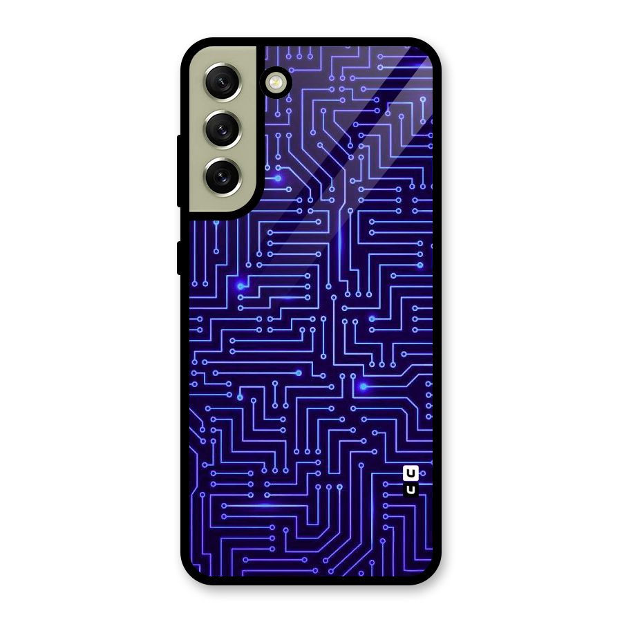 Dotting Lines Metal Back Case for Galaxy S21 FE 5G (2023)