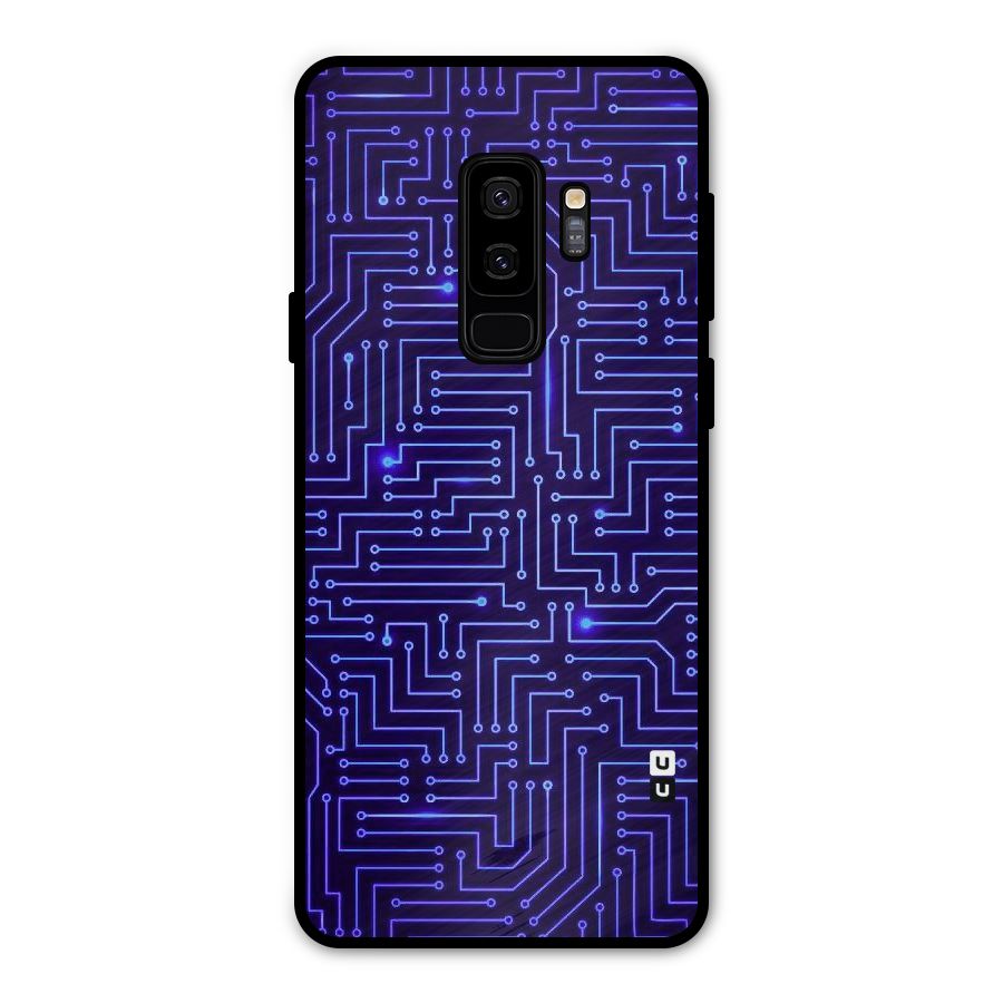 Dotting Lines Metal Back Case for Galaxy S9 Plus
