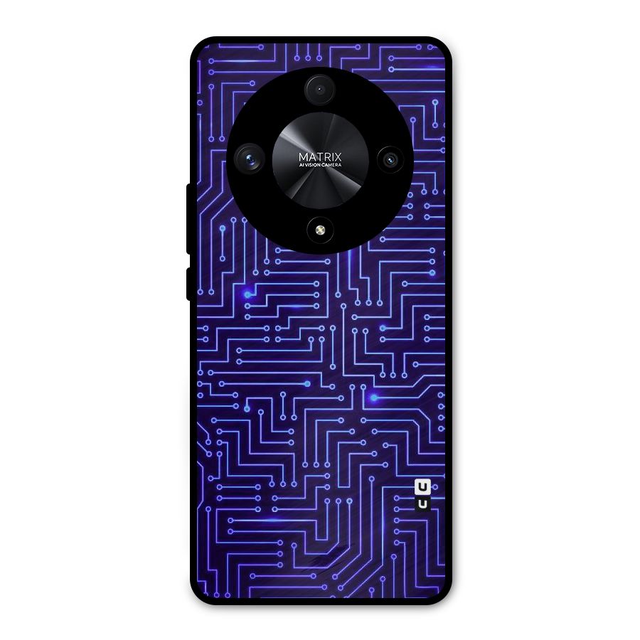 Dotting Lines Metal Back Case for Honor X9b