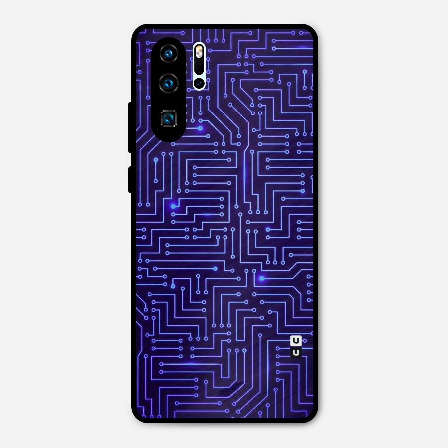 Dotting Lines Metal Back Case for Huawei P30 Pro