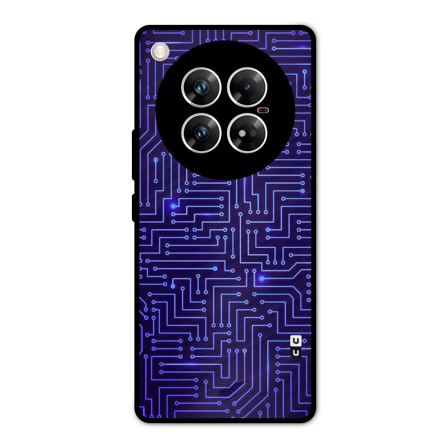 Dotting Lines Metal Back Case for Infinix Zero 40 5G