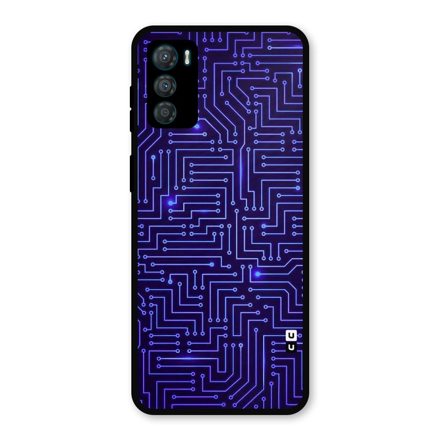 Dotting Lines Metal Back Case for Moto G42