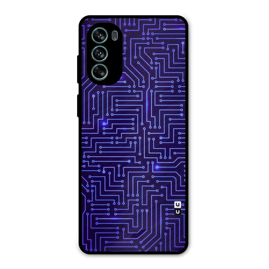 Dotting Lines Metal Back Case for Moto G62