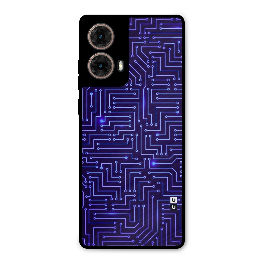 Dotting Lines Metal Back Case for Moto G85