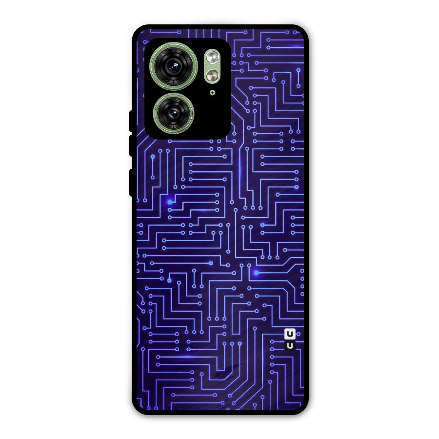 Dotting Lines Metal Back Case for Motorola Edge 40 5G