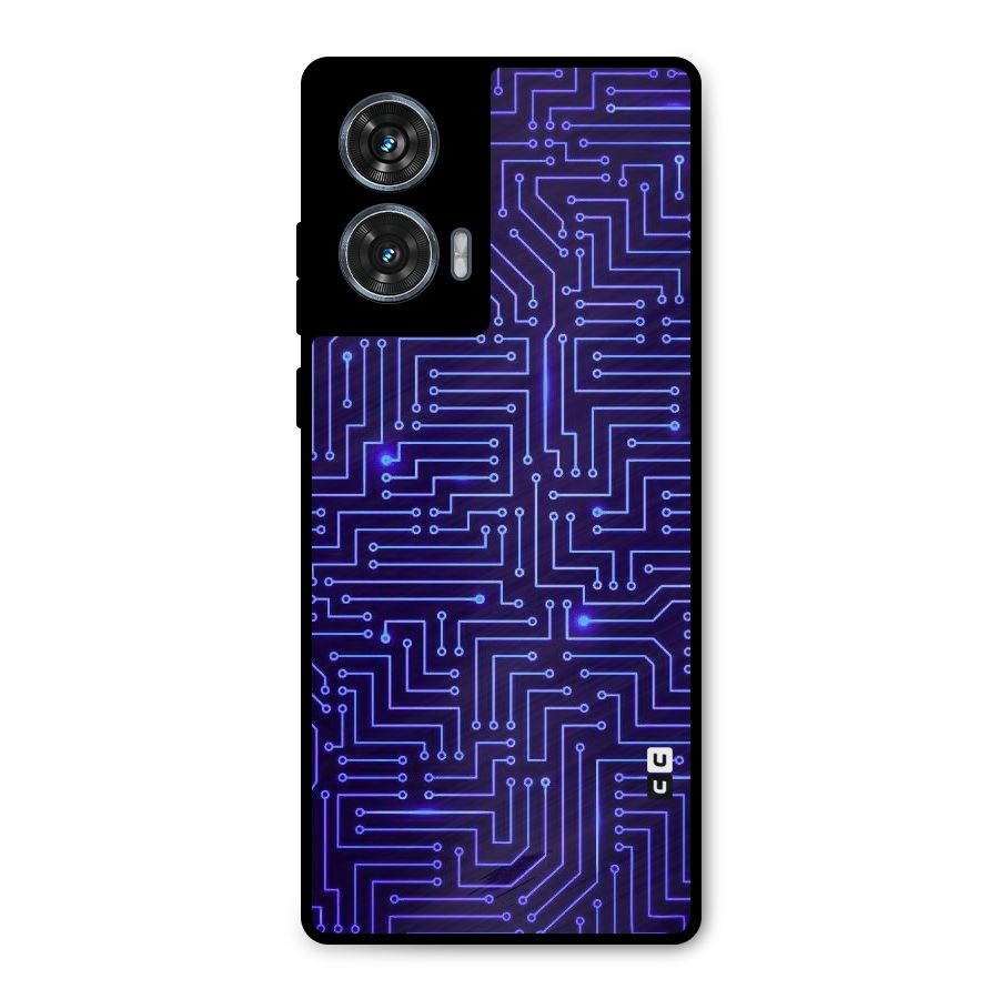 Dotting Lines Metal Back Case for Motorola Edge 50 Fusion