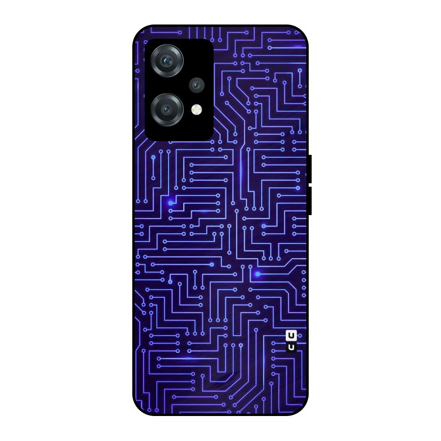 Dotting Lines Metal Back Case for OnePlus Nord CE 2 Lite 5G
