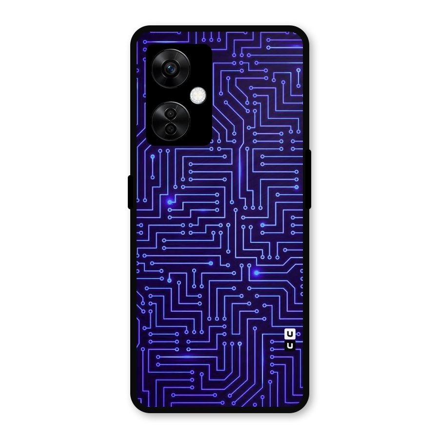 Dotting Lines Metal Back Case for OnePlus Nord CE 3 Lite