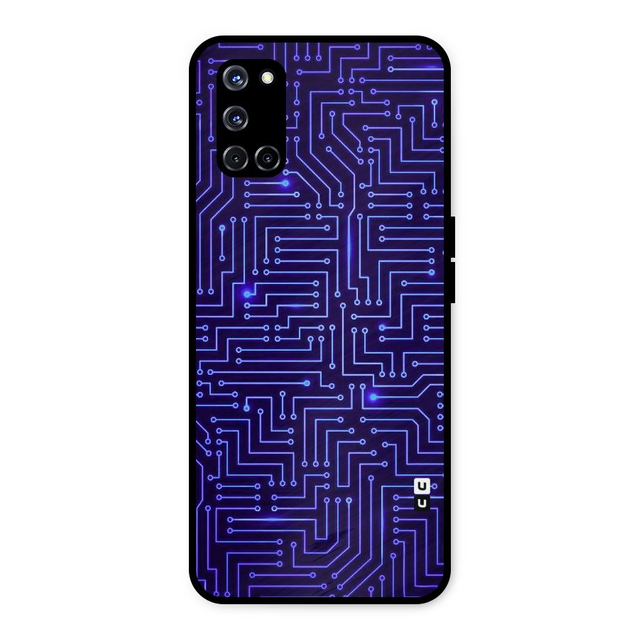 Dotting Lines Metal Back Case for Oppo A52
