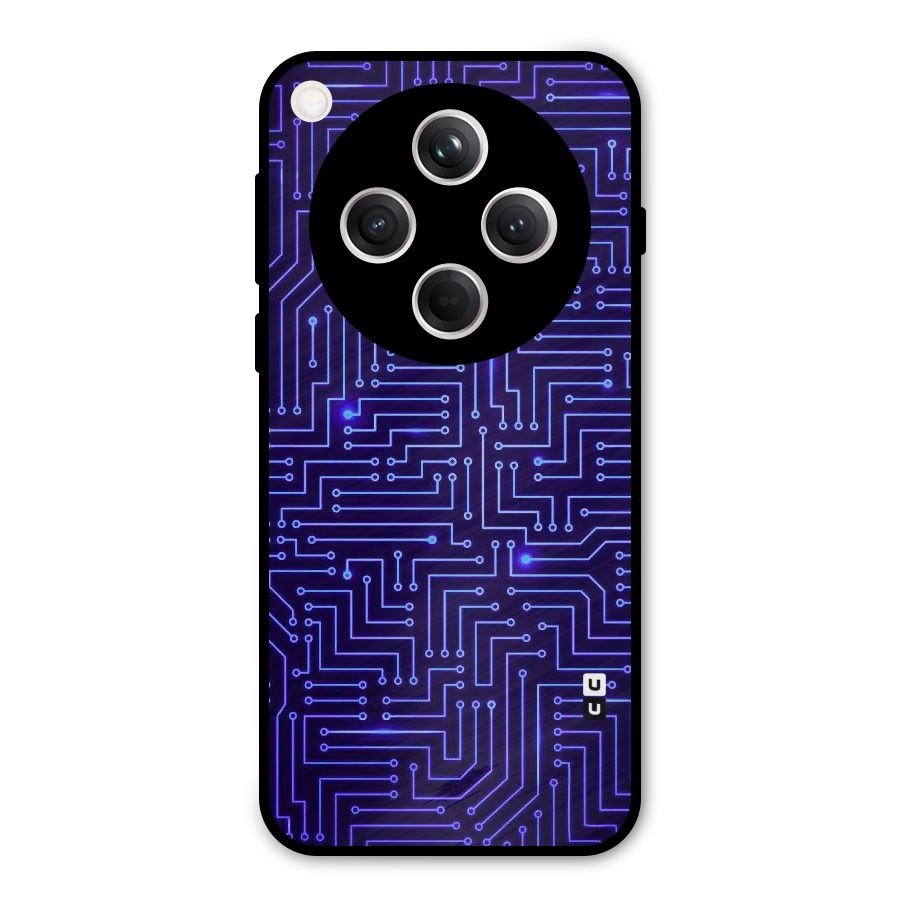 Dotting Lines Metal Back Case for Oppo Find X8
