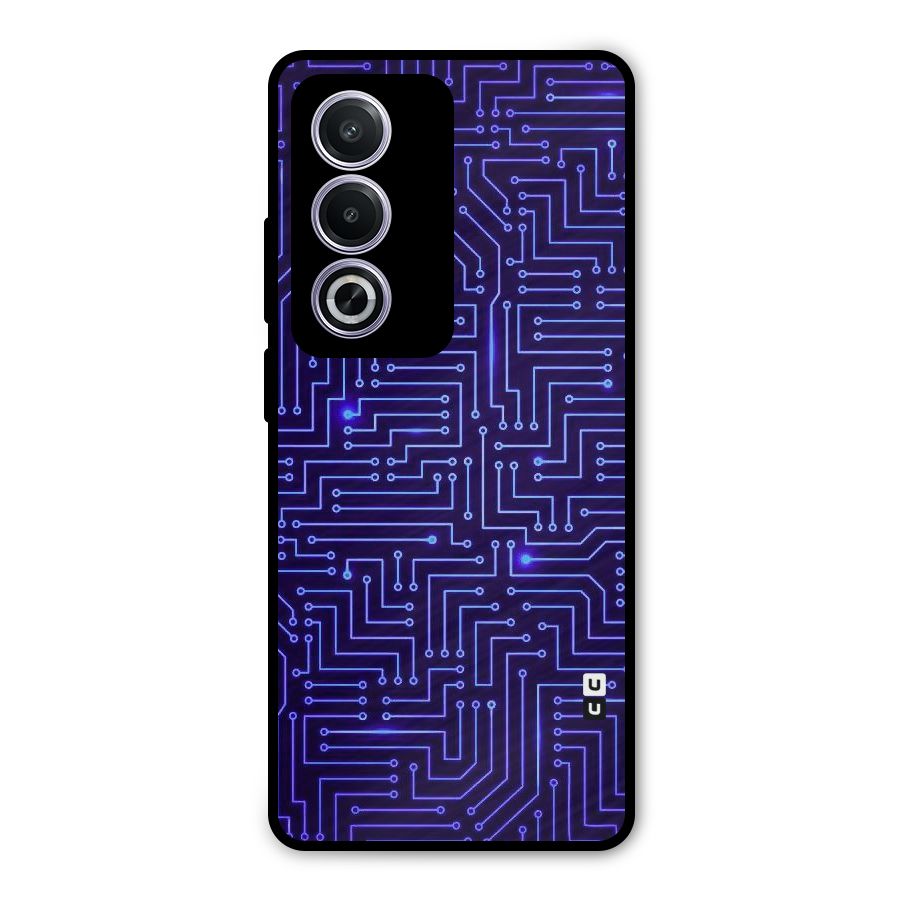 Dotting Lines Metal Back Case for Oppo K12x