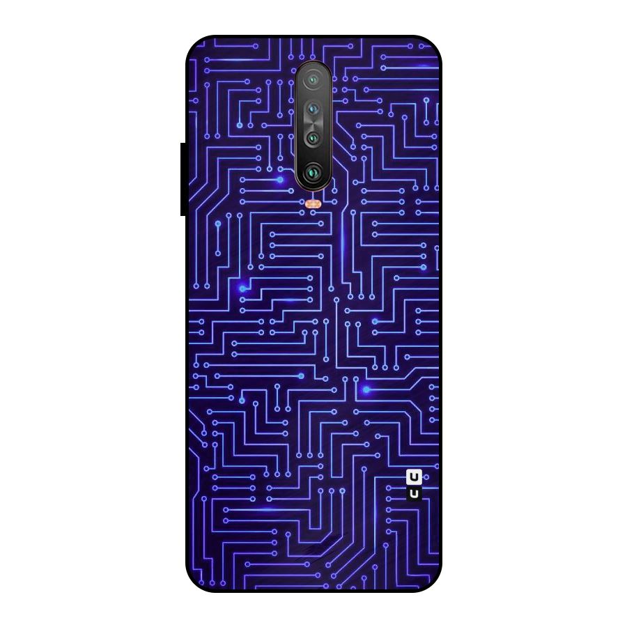 Dotting Lines Metal Back Case for Poco X2