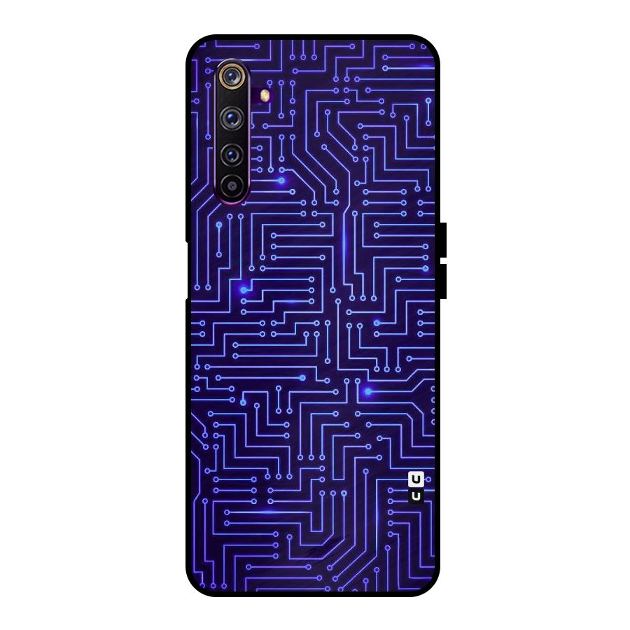 Dotting Lines Metal Back Case for Realme 6 Pro