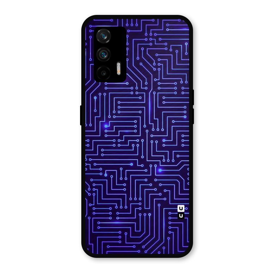Dotting Lines Metal Back Case for Realme GT 5G