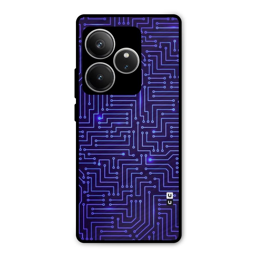 Dotting Lines Metal Back Case for Realme GT 6