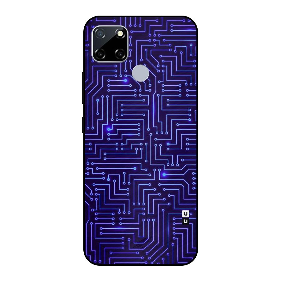 Dotting Lines Metal Back Case for Realme Narzo 20